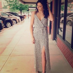 High slit maxi dress